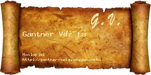 Gantner Véta névjegykártya